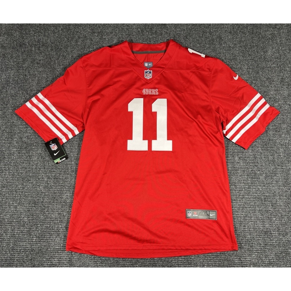 Nike On Field San Francisco 49ers Brandon Aiyuk #11 Jersey Men's XXXL